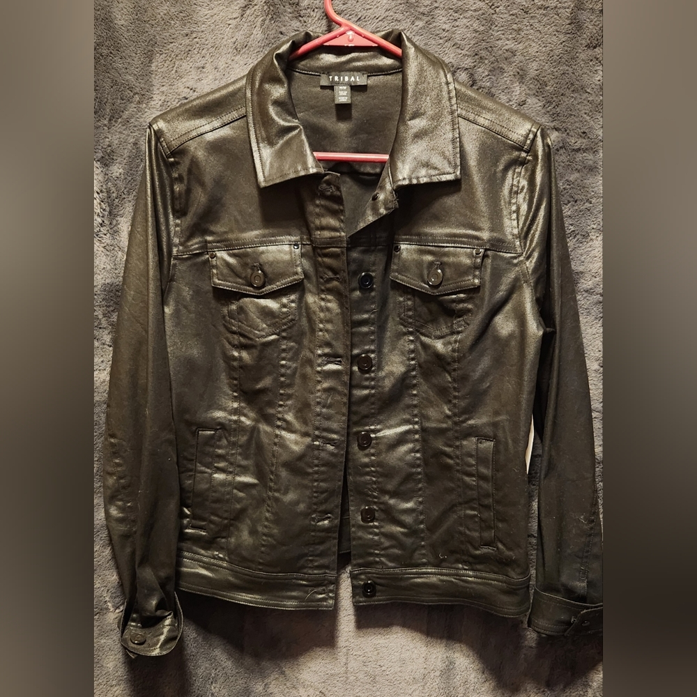 TRIBAL black jacket sz med NWT